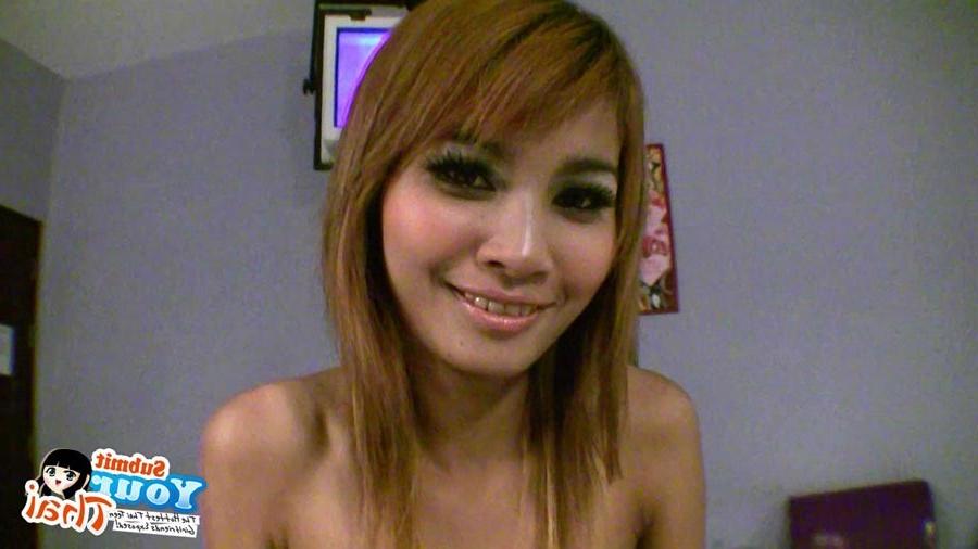 16P Redhead Thai babe Jane sucks a white dick and gets fucked good