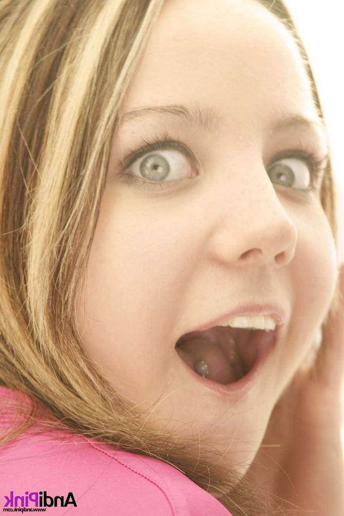 16P Funny teen tease naked