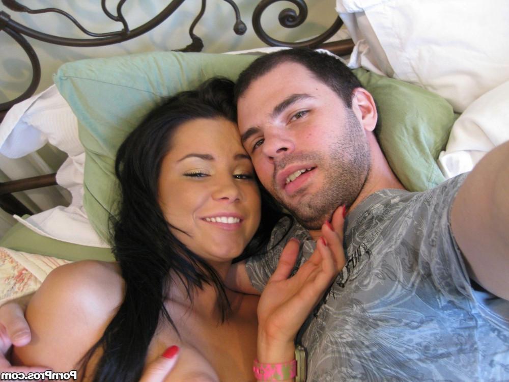 20P Cute brunette ex girlfriend is jerking cock on camera
