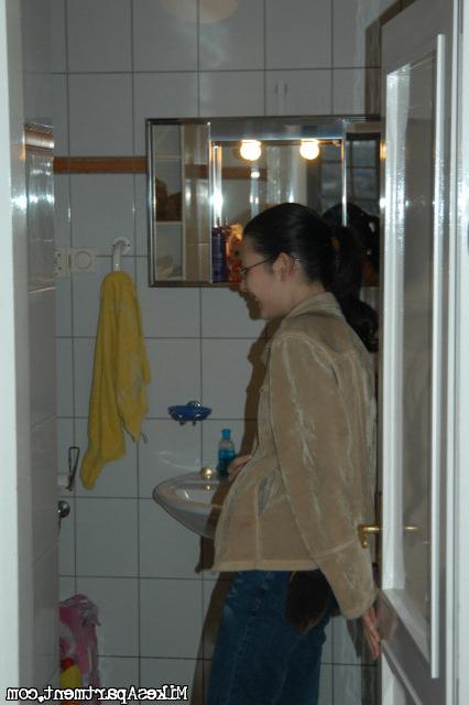 12P Tight cutie getting cock in the mouth and a load on her glasses