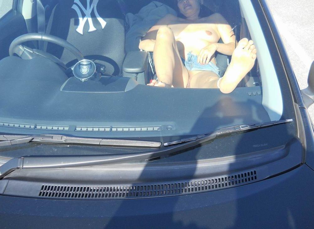 12P amateur ladies posing on their cars and motorcycles