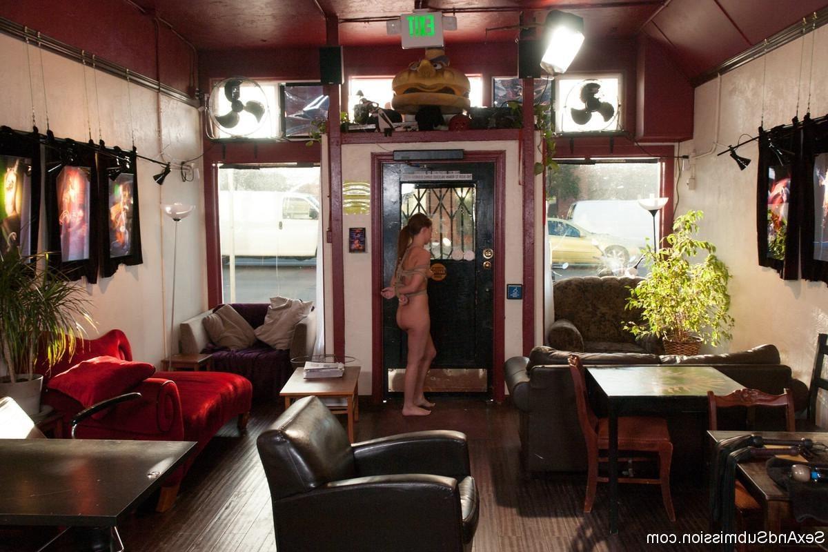 24P Hot girl locked inside a kinky cafe and sexually dominated