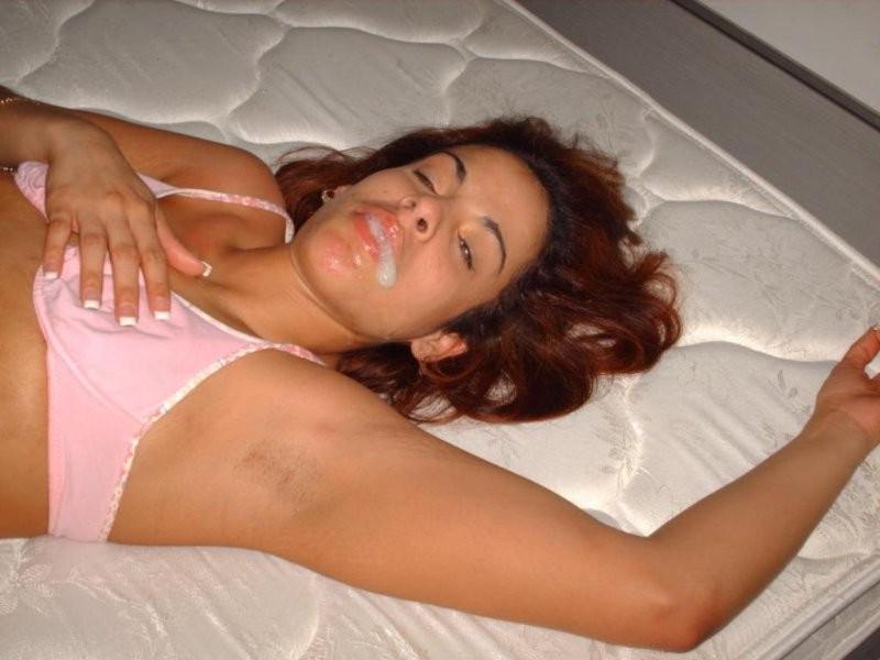 16P Assorted homemade photos of hot amateur babes swallowing hot cum