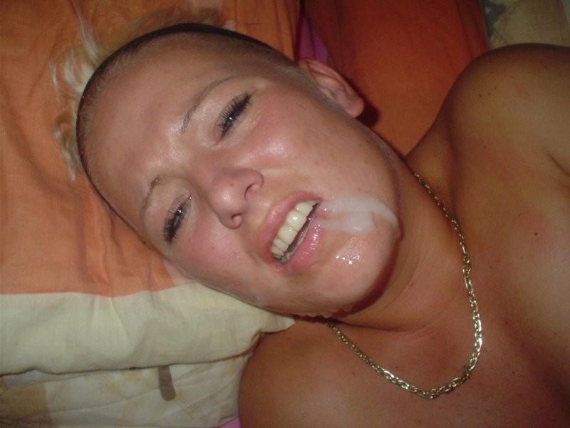 16P Assorted homemade photos of hot amateur babes swallowing hot cum
