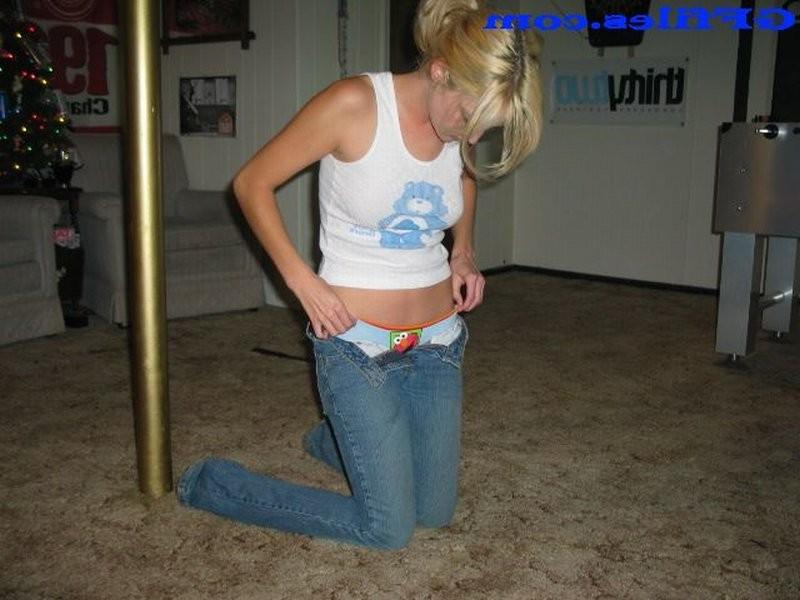 16P My gorgeous amateur teenage girlfriend stripping down to her sexy panties in our