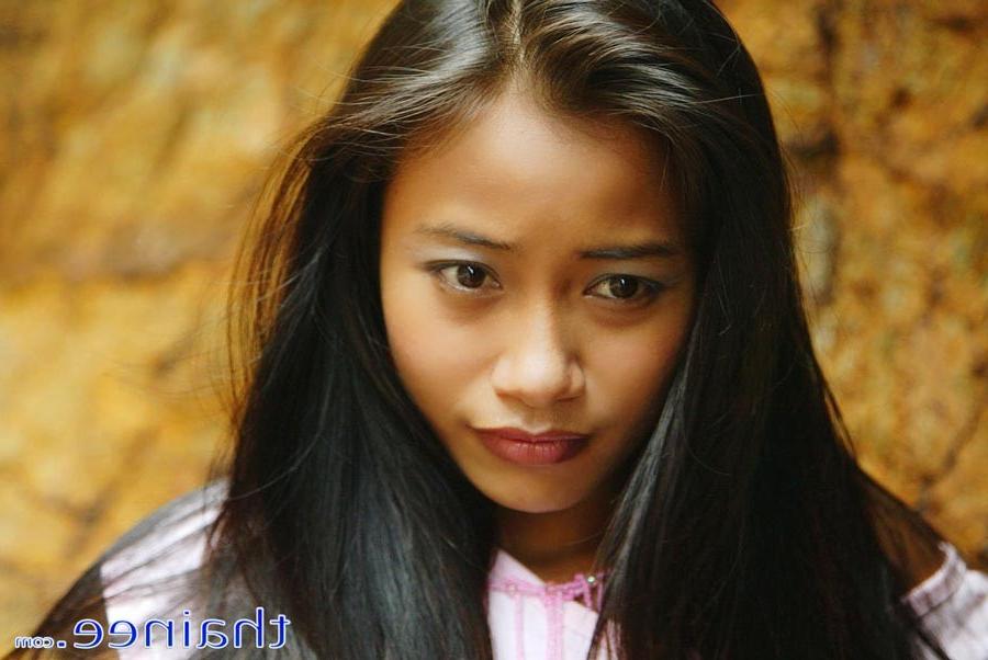 15P Really tiny Thai teen poses in cute outfit on the seaside rocks