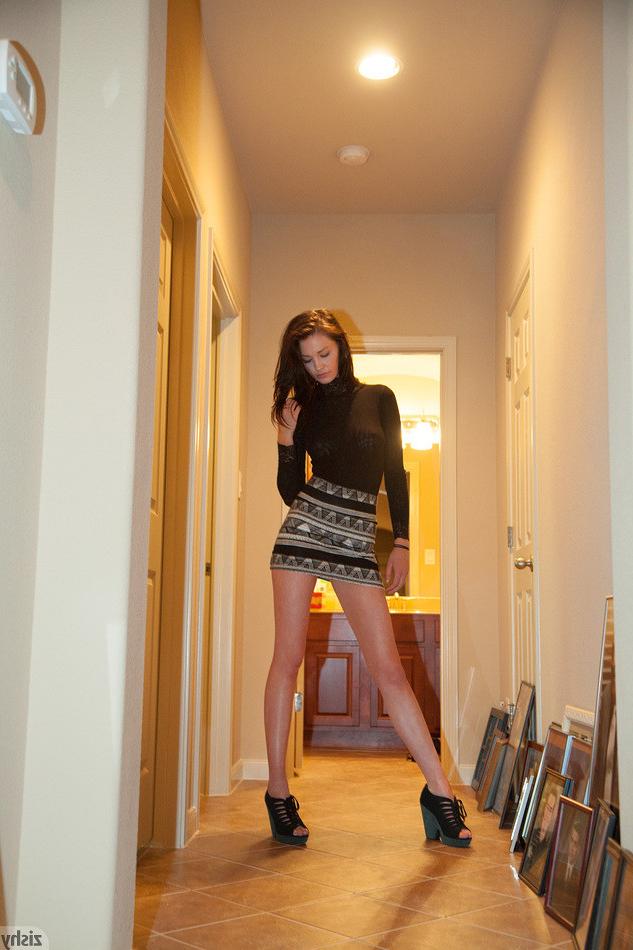 12P Teen tease in short skirt