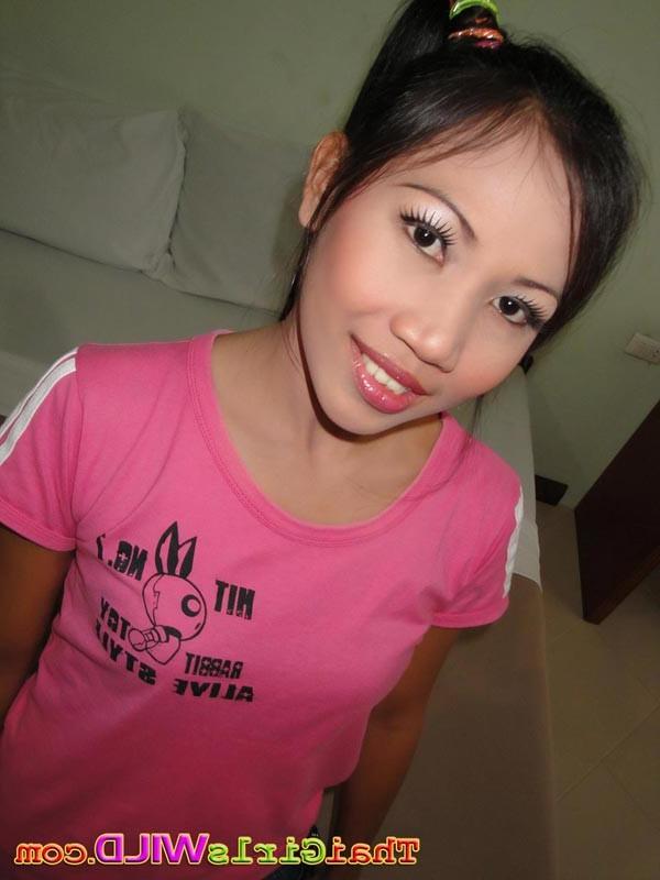 16P Tiny tit Thai GF gets face and pussy fucked