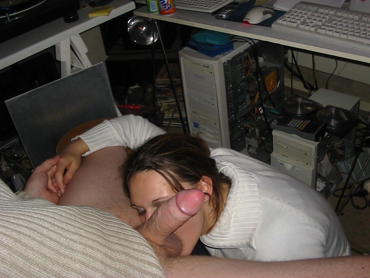16P Babe gets to suck boyfriend's dick