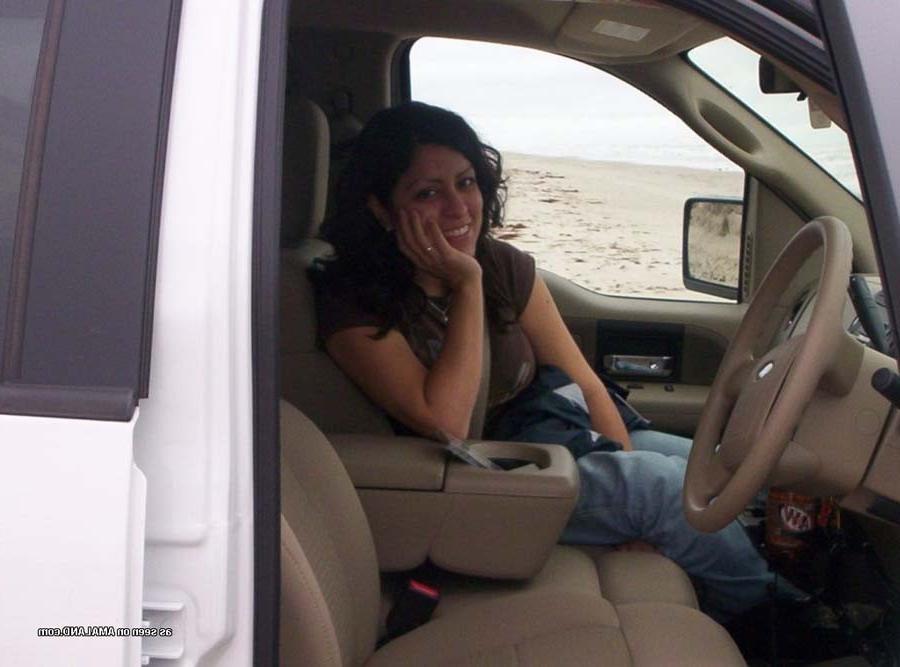 15P Sexy Mexican babe posing outdoors