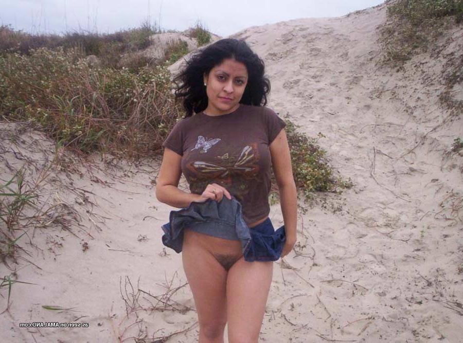 15P Sexy Mexican babe posing outdoors