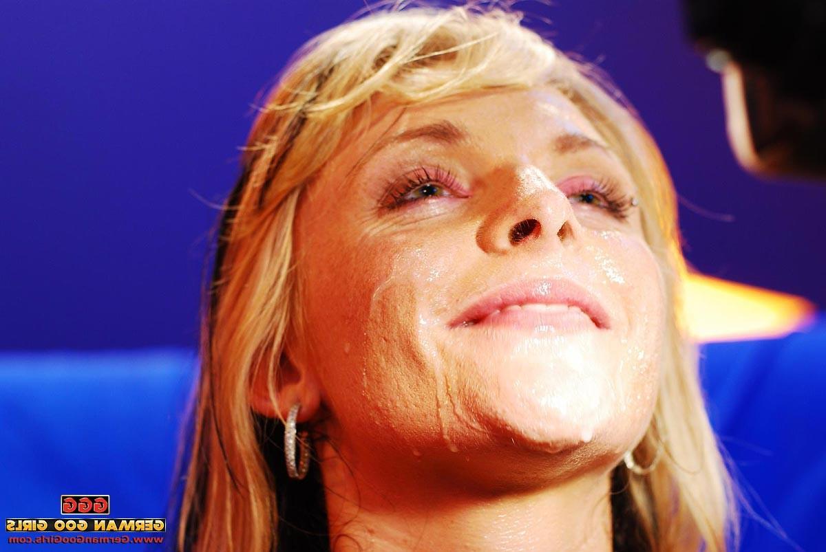15P blonde goo girl gets face plastered and fucked