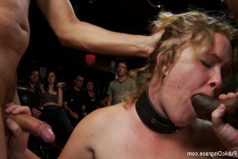 15P Hot slut is tied up and whored out at a local San Francisco bar