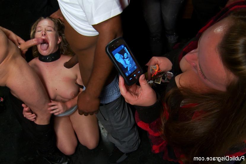 15P Hot slut is tied up and whored out at a local San Francisco bar
