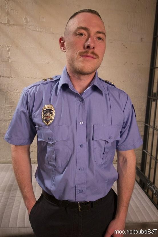 21P Lana Knight ts busty prison girl fucks officer Damien Moreau in mouth and ass