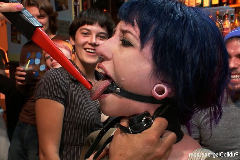 15P Proxy gets paraded through a local bar and used by scuzzy locals