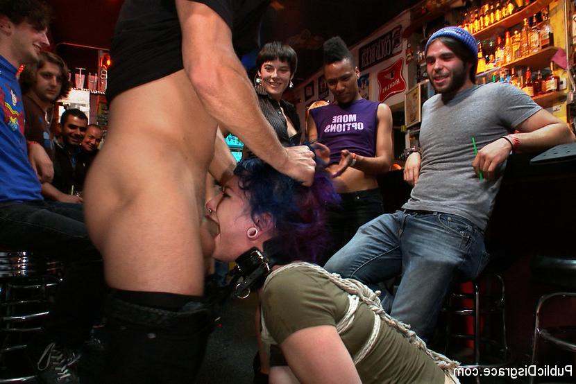 15P Proxy gets paraded through a local bar and used by scuzzy locals