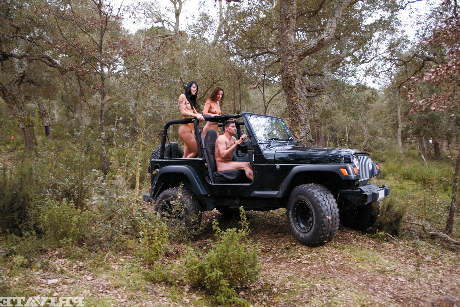 12P Two pornstars anal fucked in the woods