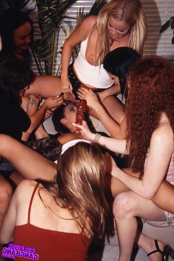 15P Hardcore lesbian gangbang fucking with dozens of dildos