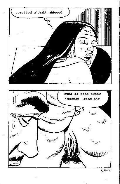 15P horny nun gets a lesson in anal sex