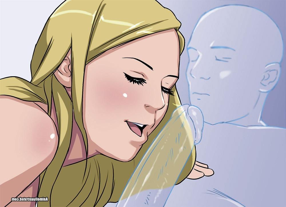 15P Sexy anime sluts with big tits sucking cock