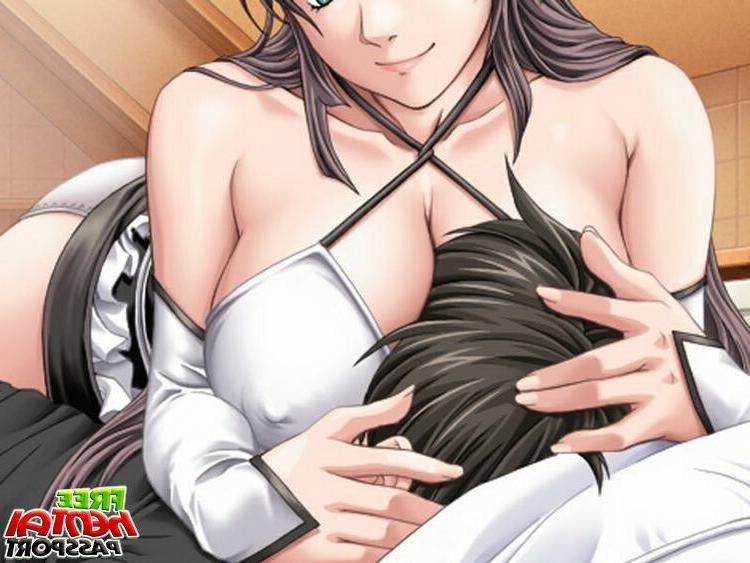 15P Splendid hentai minx showing her large melons and playing with her pink nipples