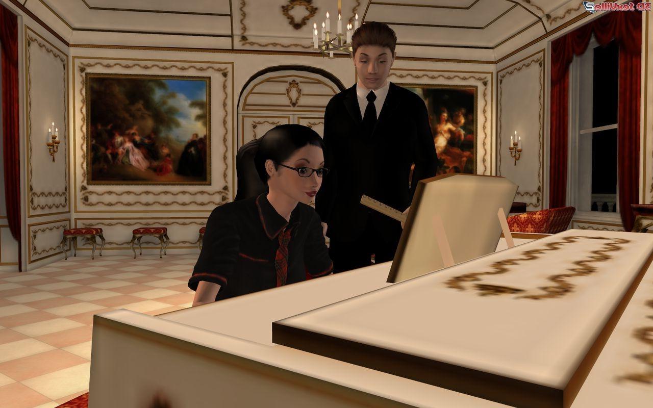 16P 3d animated piano teacher gives a cock lesson