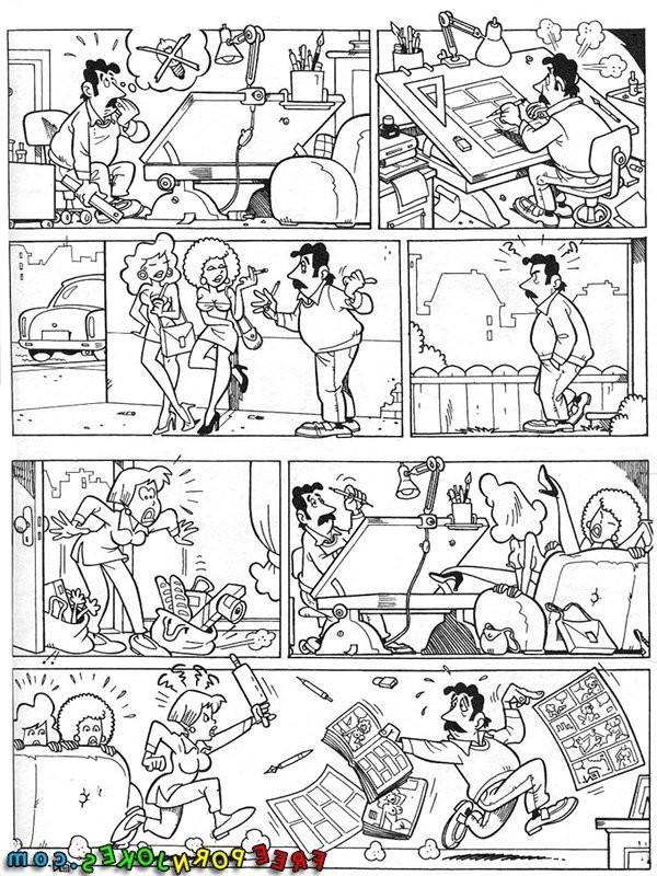 9P Funny sexual adventures of cartoon comic girls in different life