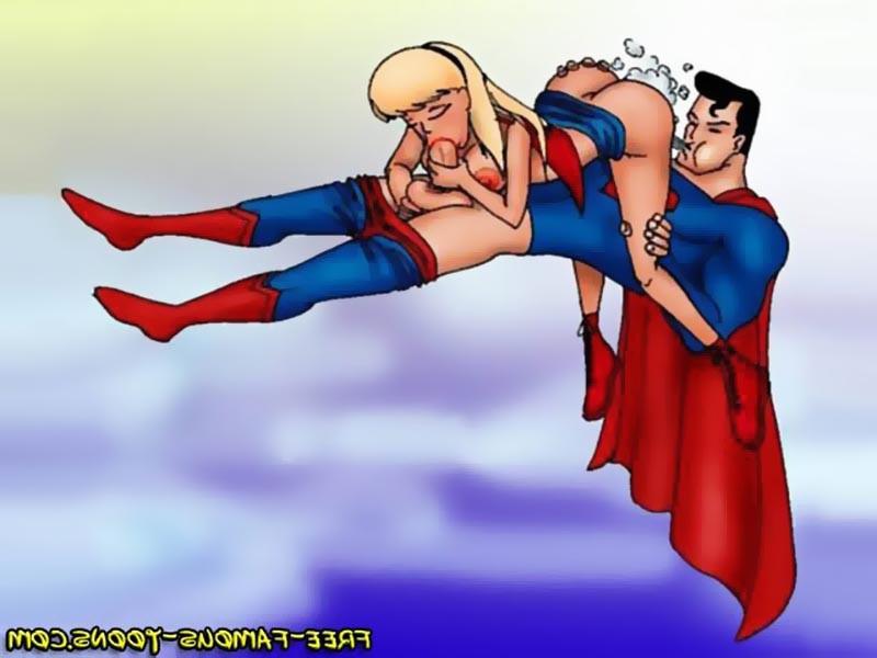 10P Superman and Supergirl hardcore cartoon sex