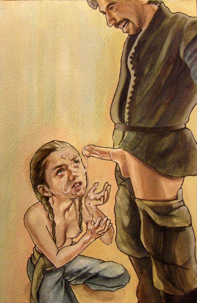17P Arya Stark nude and fucked