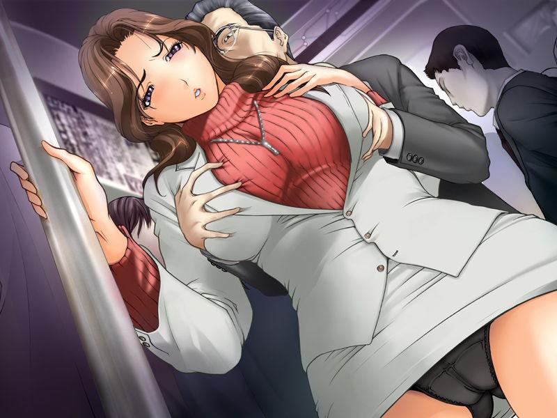 14P Slutty busty hentai housewife choking on chunky cum loads