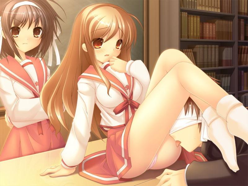 14P Schoolgirl hentai slut gives her boyfriend a messy footjob