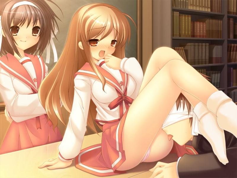 14P Schoolgirl hentai slut gives her boyfriend a messy footjob