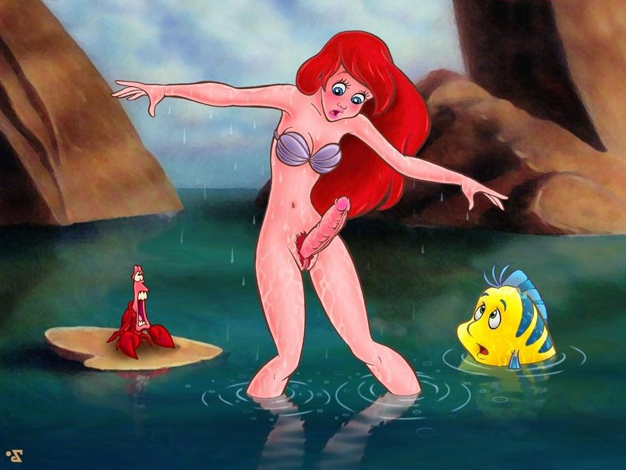 10P Little Mermaid futanari