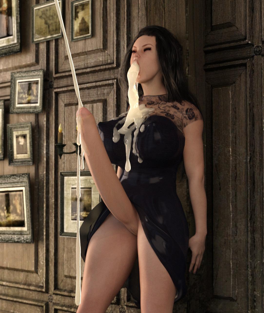 16P Self sucking futanari