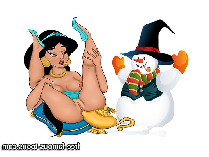 10P Famous cartoons Xmas orgy