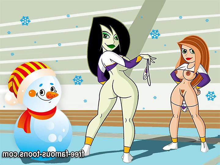 10P Famous cartoons Xmas orgy