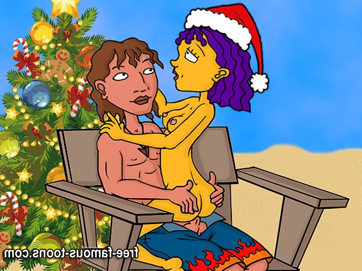 10P Famous cartoons Xmas orgy