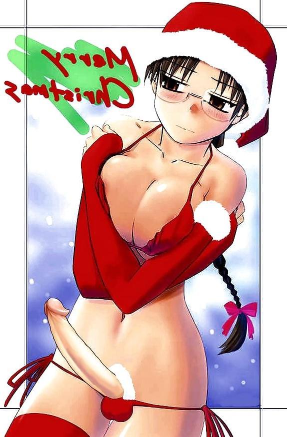 8P Merry Xmas anime shemales