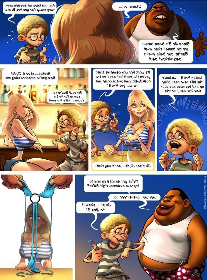 10P Busty milf sex comic