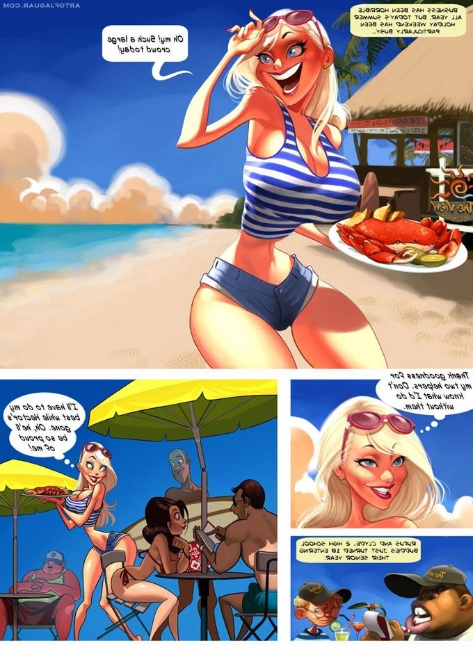 10P Busty milf sex comic
