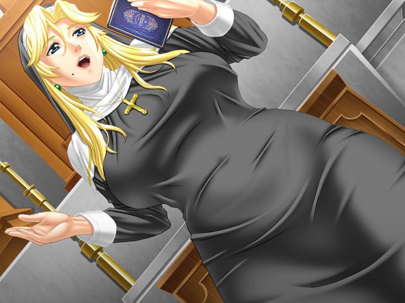 14P Horny blonde nun with big juicy tits fucked doggystyle in church