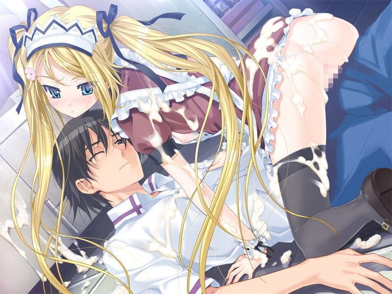 14P Gorgeous anime teens take turns spreading their ass  suckin dick