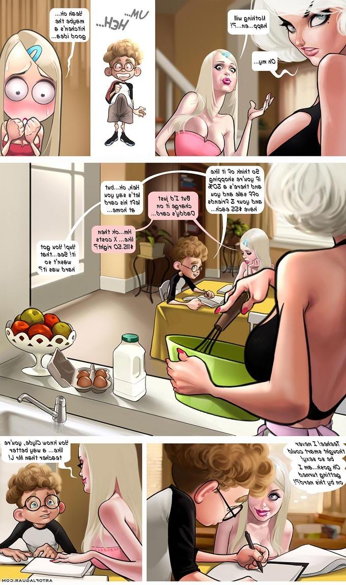 10P Busty teen in sex comics