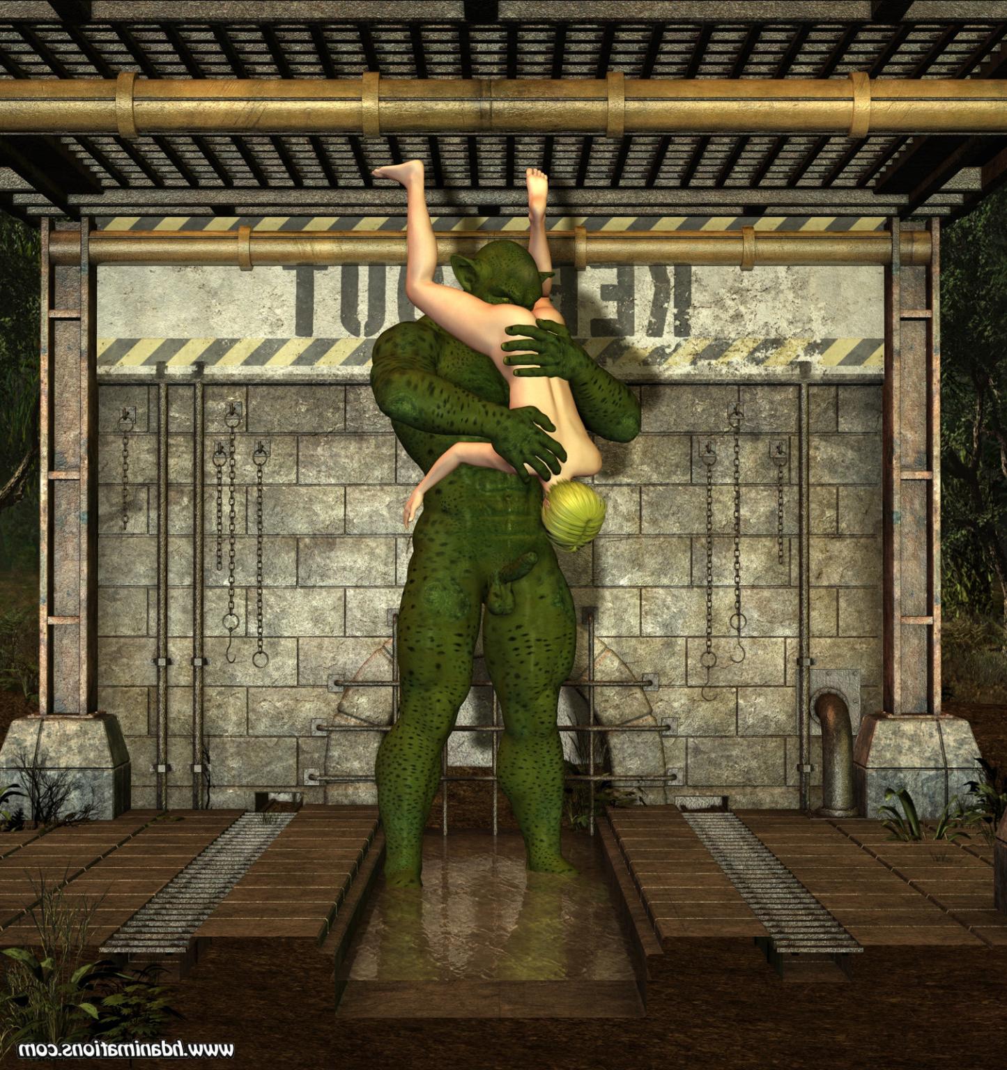 12P Green monster fucking girl
