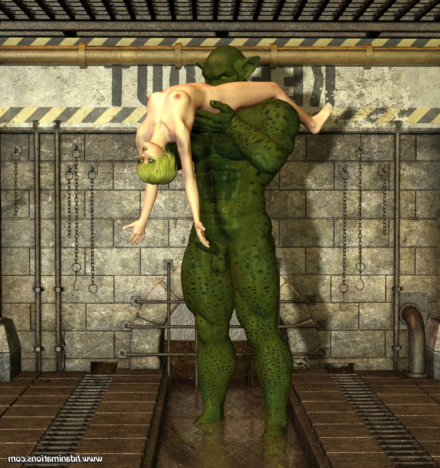 12P Green monster fucking girl