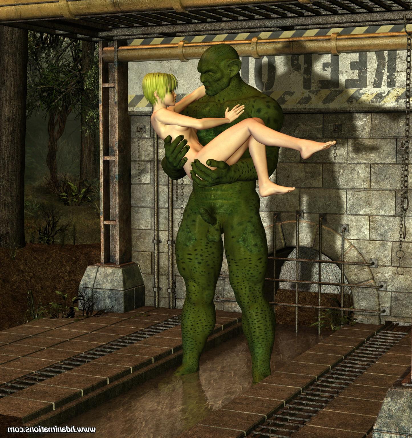 12P Green monster fucking girl