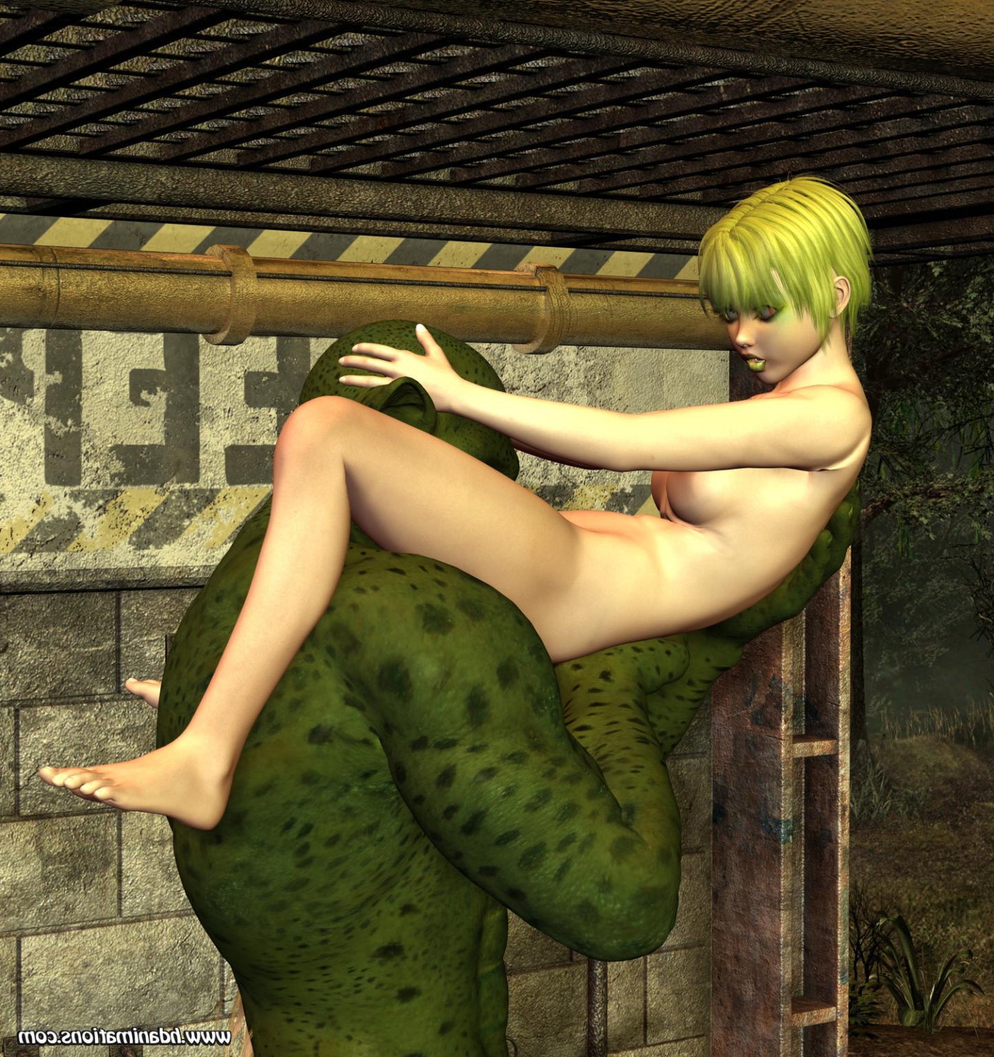 12P Green monster fucking girl