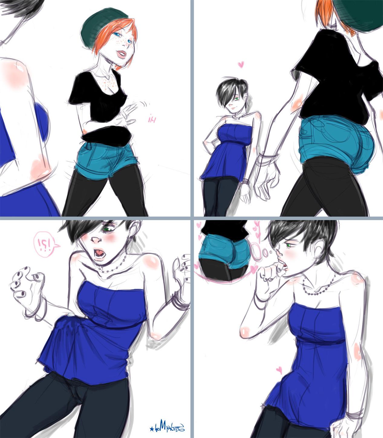 10P Hipster shemale anime comics