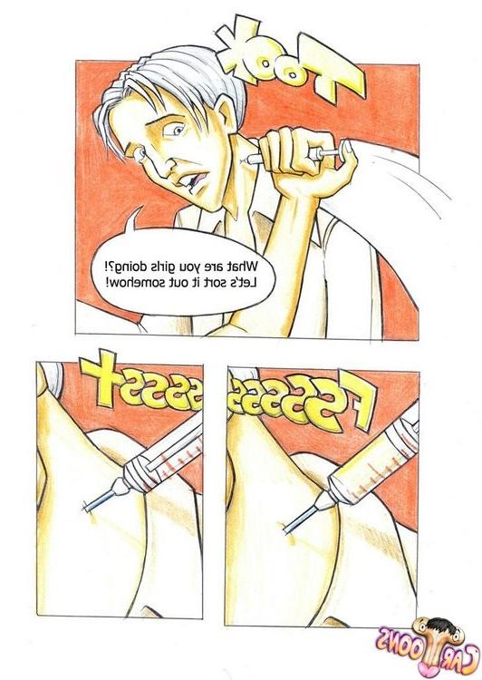 15P Tranny cartoon threesome
